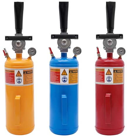 Reifen ReifenfüLler,8L ReifenschockfüLler Airbooster Luftkanone ReifenschockfüLler, Airbooster, Luftkanone, BefüLlhilfe, FüR MotorräDer Und Elektrofahrzeuge Entwickelt (Blau)