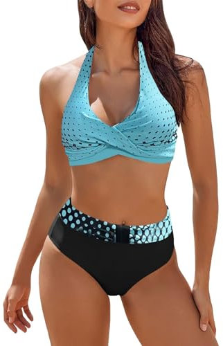 Bikini Bademode Badeanzug Swimsuit Leopardenprint One Shoulder Bikini Bikini-Sets Für Damen Schwarz Cute Tops Mini Bikini Bikini Damen Sport Bikini Mit Push Up