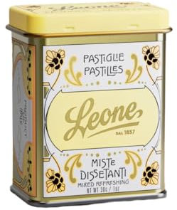 Caramelle Dure Pastiglie Classiche Miste Dissetanti Leone Latta da 6 x 30 g