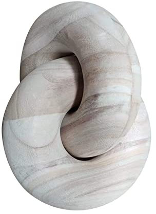 2 Kettenglieder aus Holz, handgeschnitzt, Holzdekoration, Bauernhof, Heimdekoration, Wohnzimmer