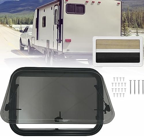 XNZJHPP Finestra per Camper, Porta e finestrino di Ricambio, per Camper, Cassetta, Finestra Laterale, per roulotte, con Tende oscuranti e zanzariere. (600 * 500mm)