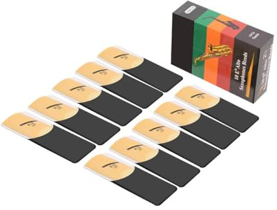 RuiJOTWAT 10er-Pack Eb-Altsaxophon-Blätter Stärke 1,5 Saxophon-Instrumentenblatt