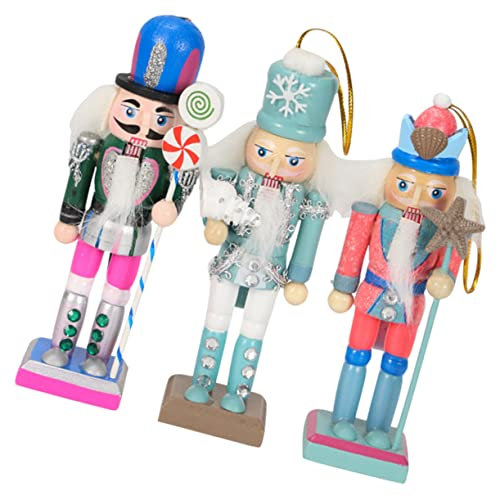 Cabilock 3 Pz Burattini Schiaccianoci statua dello schiaccianoci figure soldato schiaccianoci decorazione scrivania lovable arredamento bomboniere matrimonio schiaccianoci del festival