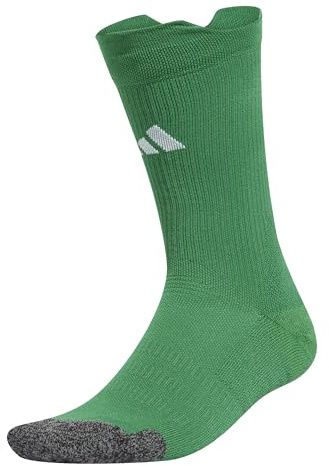 adidas Unisex Football Cushioned Performance Crew Socks, team green/white, 10.5-12.5