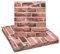 sourcing map 20pcs 3D Brick Effect Wall Panels 29 sq.Ft Coverage Peel and Stick Brick Wall Tile, 13.8x15.2 Waterproof Brick Design Wallpaper Backsplash, Red