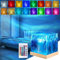 DAZZTIME LED Tischlampe aus Kristall,Acryl Diamant Nachttischlampe,LED Tischlampe Kristall,Wave Lamp Tischlampe,Polarlicht Lampe,Farbwechsel Nachtlicht für Schlafzimmer,Wohnzimme