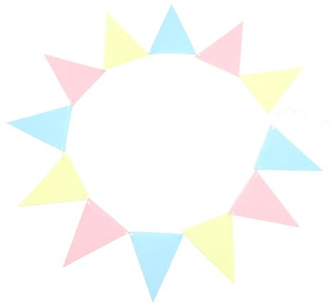 HEMOTON Dreiecksflaggen-banner Willkommensbanner Flaggengirlande Bunte Dreieck-wimpelkette Für Hochzeit Geburtstagsparty Partydekoration Hängebanner Vlies-banner Dekoration Für Zuhause