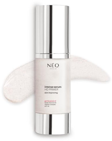 NEO MAKE UP Intense Serum HD Primer - Makeup Serum Gesicht - Blurring Effect - Anti-Aging - Poren Minimiren - Rötungen reduzieren - 30 ml