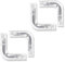 BOXPUT 90 ° LED Profil Eckverbinder Transparente, Lichtstreifen-Streifen-Stecker, Streifen-Stecker, Lichtband nahtloser Stecker, Universal Streifen-Eckverbinder, geeignet für 8/12mm, 4 Stück