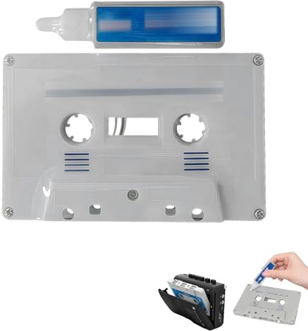 Clean Cassette Tape Head, Demagnetizer for Tape/CD Player Cleaner | Cleans Cassette Heads, Demagnetizes, Removes Dust/Debris, Restores Sound/Video Clarity, Universal for Tape/CD/DVD Players
