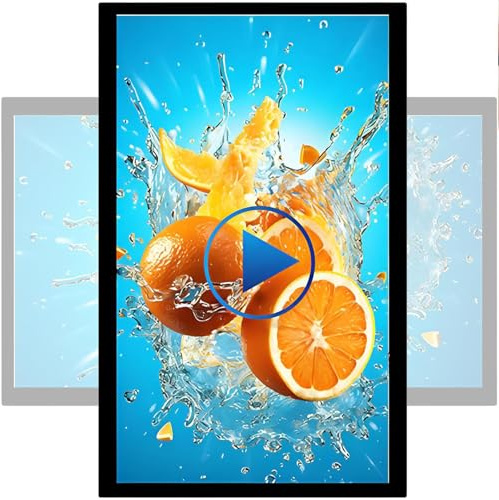 DHMYDPDZ Pantallas LED Publicidad, Monitor LCD Comercial,Quiosco Digital, Pantalla Señalización Digital,Exhibición Nuevos Contenidos,Publicación Remota/USB,Pared/Empotrado, Horizontal/Vertical 27