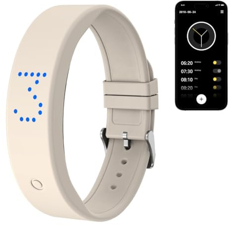Tutamaz Vibrationswecker Armband, Vibrationsalarm Erinnerung Uhr, Wecker Armband, Vibrationsarmband Wecker, Trinkerinnerung, Pillenerinnerungen, Vibrationsarmuhr für Kinder Erwachsene