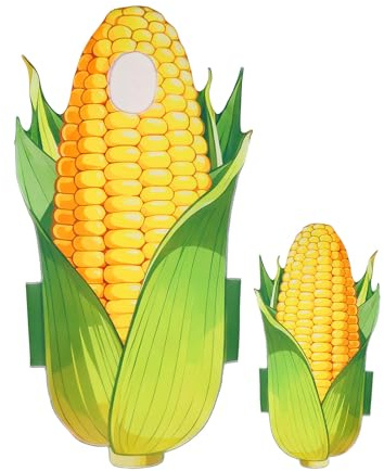 Djowyh Costume da pannocchia di mais – costume da cosplay – abbigliamento alimentare | per feste, carnevale, cosplay, palcoscenico, scuola, giorno del Ringraziamento, festa autunnale, travestimento