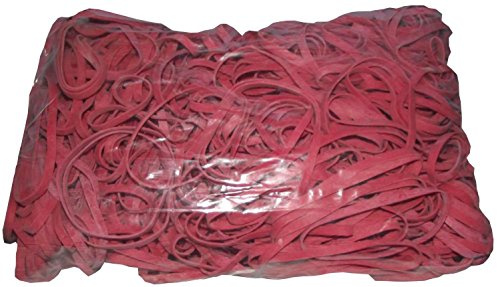 Fa.ars 1 kg Gummiringe rot 130 mm Ø 1,2 x 5mm Gummibänder Haushaltsgummis Gummiring Gummies Rubber Bands