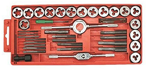 BST 40 tlg. Gewindeschneidsatz, Rot, Metall