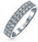 Bling Jewelry Mikro-Pavé Zirkonia AAA CZ Stapelbarer Jubiläums-Ehering für Frauen .925 Sterlingsilber 3MM
