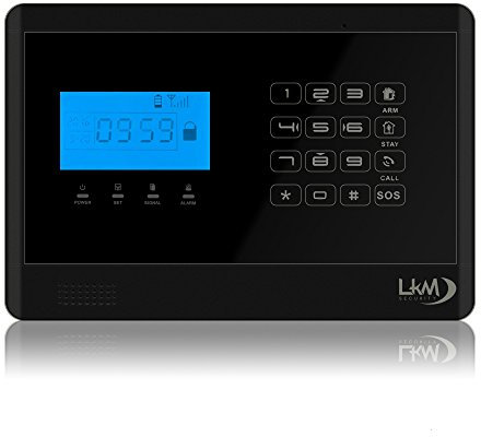 LKM Security M2E S4 Alarmanlage Komplettset | 11-Teilig | LCD Touch | GSM | Abschreckung | Wireless | Sicherung | schwarz