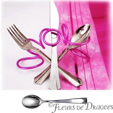 Couvert jetable - Petite cuillère imitation inox X50
