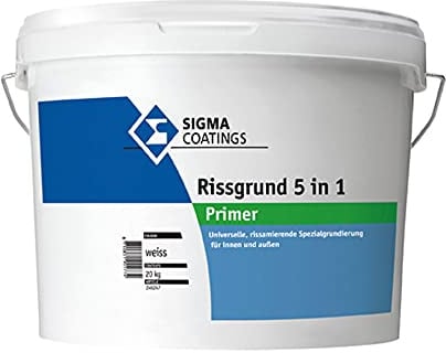 SIGMA Rissgrund 5 in 1, 20kg - Universelle, rissarmierende Spezialgrundierung für innen und außen.