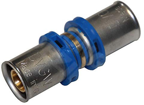 EasyPRESS Pressfitting Kupplung DVGW für Mehrschichtverbundrohr u. PE-RT (Pressprofil: TH - Kontur) Kupplung in (16 mm)