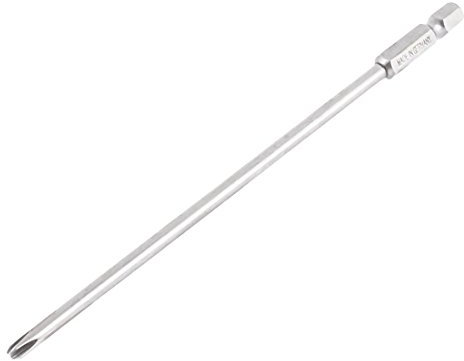 sourcingmap 150mm Long Hex Shank 4mm Tip PH2 Magnetic Phillips Screwdriver Bit