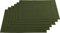 REDBEST Tischset, Platzset, Untersetzer Uni 6er-Pack Seattle, 100% Baumwolle dunkelgrün Größe 30x45 cm - Robustes, glattes Gewebe, mit hochwertigem Kuvertsaum