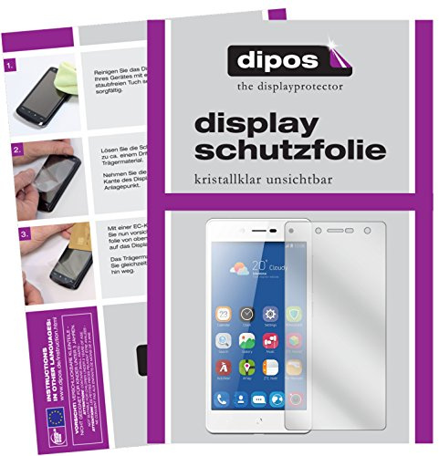 dipos 2x Clear Screen Protector for ZTE Blade L7 | Ultra-Thin, HD Clear, Protection Film, Perfect Fit, Anti-Scratch, Bubble-Free, Case-Friendly, Fingerprint Compatible
