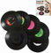 Luwu-Store Lot de 6 dessous de verre/tasse en forme de vinyles