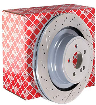 febi bilstein 44084 Brake Disc Set (2 Brake Disc) rear, perforated / internally ventilated, No. of Holes 5