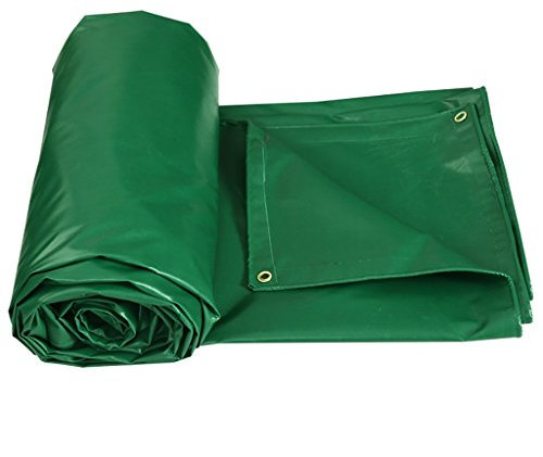 Grüne Plane Multifunctio Tarp-Blatt-starker wasserdichter Sun-Schutz-Kälte-Widerstand-Planen-Grundblatt-Abdeckungen für das Kampieren, Fischen, im Garten arbeitend Stärke 0.4MM, 450g / m², 11 Größe