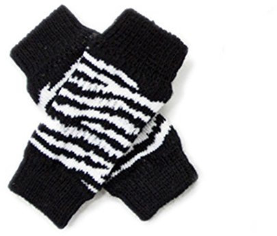 Steellwingsf 4 Stück/Set Hunde-Beinsocken, rutschfeste Beinstulpen, Beinbandagen zum Schutz der Wunden, hilft Arthritis, Haustierbedarf mit Zebra-Leoparden-Punkten