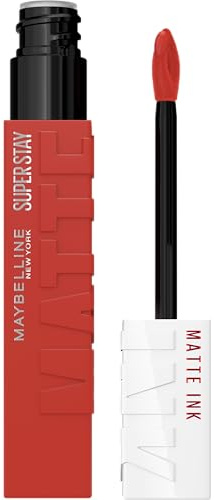 Maybelline SuperStay Matte Ink City Edition Liquid Lipstick Make up Pigmentiert Matt Langlebig Glatt Matte Finish Self-Starter 0.17 Fl Oz 1 Stück