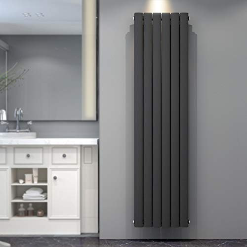 ELEGANT Radiador plano de diseño, 1800 x 462 mm, Antrazit - Radiador de baño doble capa vertical