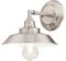 Westinghouse Lighting Westinghouse iluminación 63543 Aplique para Interiores Iron Hill de un Solo Brazo, Acabado en níquel Cepillado
