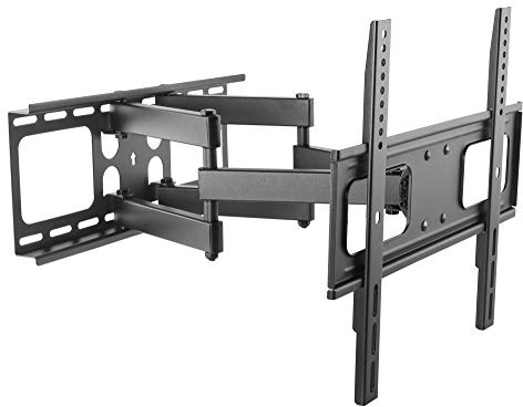 Techly 361254 Staffa da Muro con Doppio Braccio per TV LED/LCD 32-55 Nero