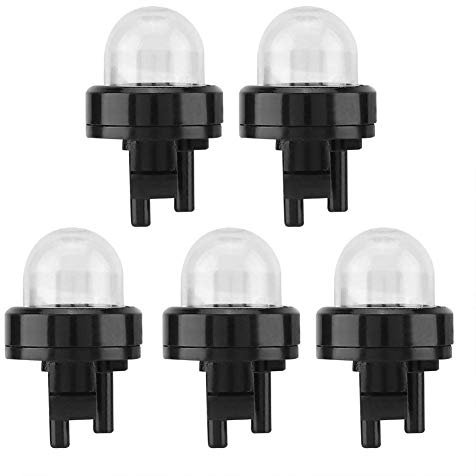 5PCS Carburetor Primer Oil Bubble Petrol Fuel Primer Bulb Fuel Pump Chainsaws Trimmer Transparent Lid Gardening Tool