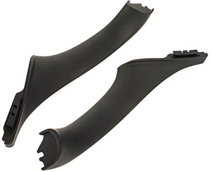 LST Zuziehgriff (2er Set) Innenseite Blende innen hinten links rechts schwarz Türgriff Abdeckung Türverkleidung Türgriffblende kompatibel mit BMW 5er F10 F11 Limousine Touring 2009-2017