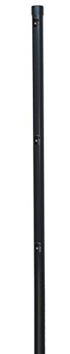 Ein Metall Zaunpfosten Ø 34 mm für 80cm hohe Zaunanlagen aus Maschendraht. Incl. 3 montierter Spanndrahthalter und Pfostenkappe. Pfosten Länge 130cm zum einbetonieren.