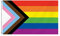 Progress Pride Regenbogen-Flagge, 90x150 cm, Progressive Pride Flagge, 100 D Polyester, Outdoor-Flagge, Bisexuelle Trans LGTBQ Community Gay Pride Banner, UV-Verblassen mit Messingösen