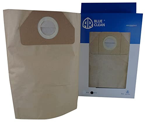 AR Blue Clean Sacchetti Filtro in Carta 50 L per Aspiratori Solidi e Liquidi