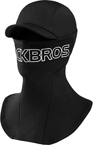 ROCKBROS Fahrrad Sturmhaube Winter Balaclava Winddicht Warm Gesichtshaube Sturmmaske für Outdoor-Sports Herren/Damen Schwarz