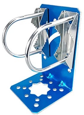Hsthe Sea Soporte de barra fuera de la casa Soporte de antena Kit de montaje en mástil Tarjeta de red de puente inalámbrico Soporte de montaje doble en forma de L