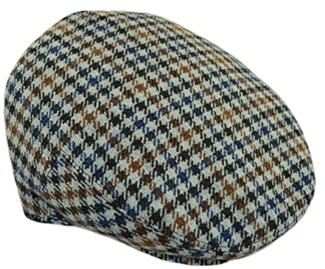 Faith & Sarah Kids Berretto piatto per bambini e bambine Tweed, spina di pesce o tartan, cappelli con visiera per bambini piccoli e bambini 2-12 anni, 4-8 Anni
