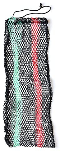 Namaka® Retino Portapesci Nero con Chiusura a Strozzo Lungo 100 cm con Maglia mm 12