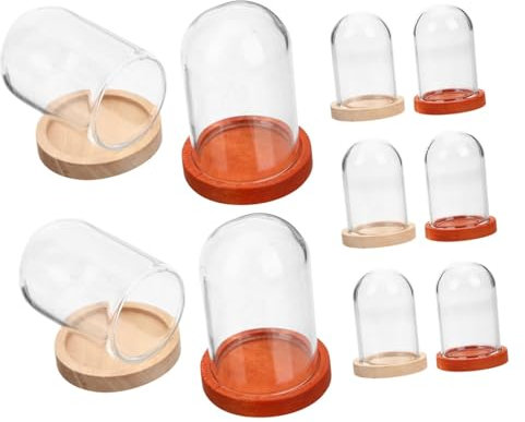 Cabilock Vitrine en Verre Base Fleur Aquarium Globe en Verre Plante Décor Élégant pour Centres De Table