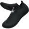 WateLves Badeschuhe Herren Damen Wasserschuhe Strandschuhe Schwimmschuhe Aquaschuhe Schnell Trocknend Barfußschuhe Breathable Surfschuhe Unisex Beach Pool Yoga(Schneeflocke Schwarz 50/51)