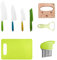 Lectorias Couteau Enfant Qui ne Coupe pas, Lot de 8 Kit Cuisine Enfant 2 Ans, Ustensiles de Cuisine Enfant, Couteaux Enfants Cuisine, Couteau Bebe, Couteaux Montessori, pour Fruits, Pain, Légumes