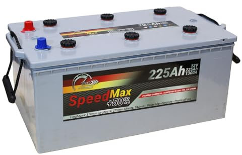 SMC batteria Speed Max 225Ah Truck Heavy Duty per camion trattori veicoli commerciali autobus e industria 225 AH 1300A 12V 220Ah 230Ah 240Ah poli su lato stretto