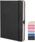 Dotted Journal A5, Dot Journal mit Premium 120GSM Dickem Papier für Hardcover Dotted Notizbuch Veganes Leder, Stifthalter, Innentasche, 160 Dot Pages Dot Grid Journal Notebook