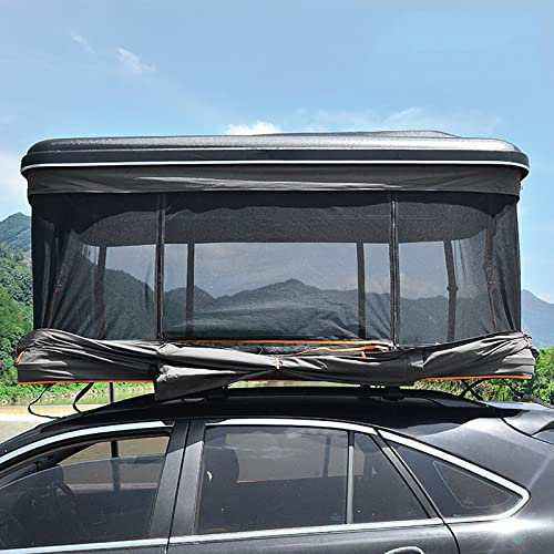 GeRRiT Dachzelte für Camping, wasserdichtes Schiebedachzelt, Dachzelt, LKW, SUV, Camping-Dachzelt mit Leiter, atmungsaktiv, großer Platz, Outdoor-Reise, Angelanhänger, Zelt für 2–3 Personen
